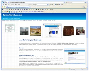 SpeedEweb website design - low cost and easy to use