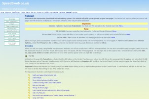 An on-line tutorial is available whenever you are editing An on-line tutorial is available whenever you are editing
